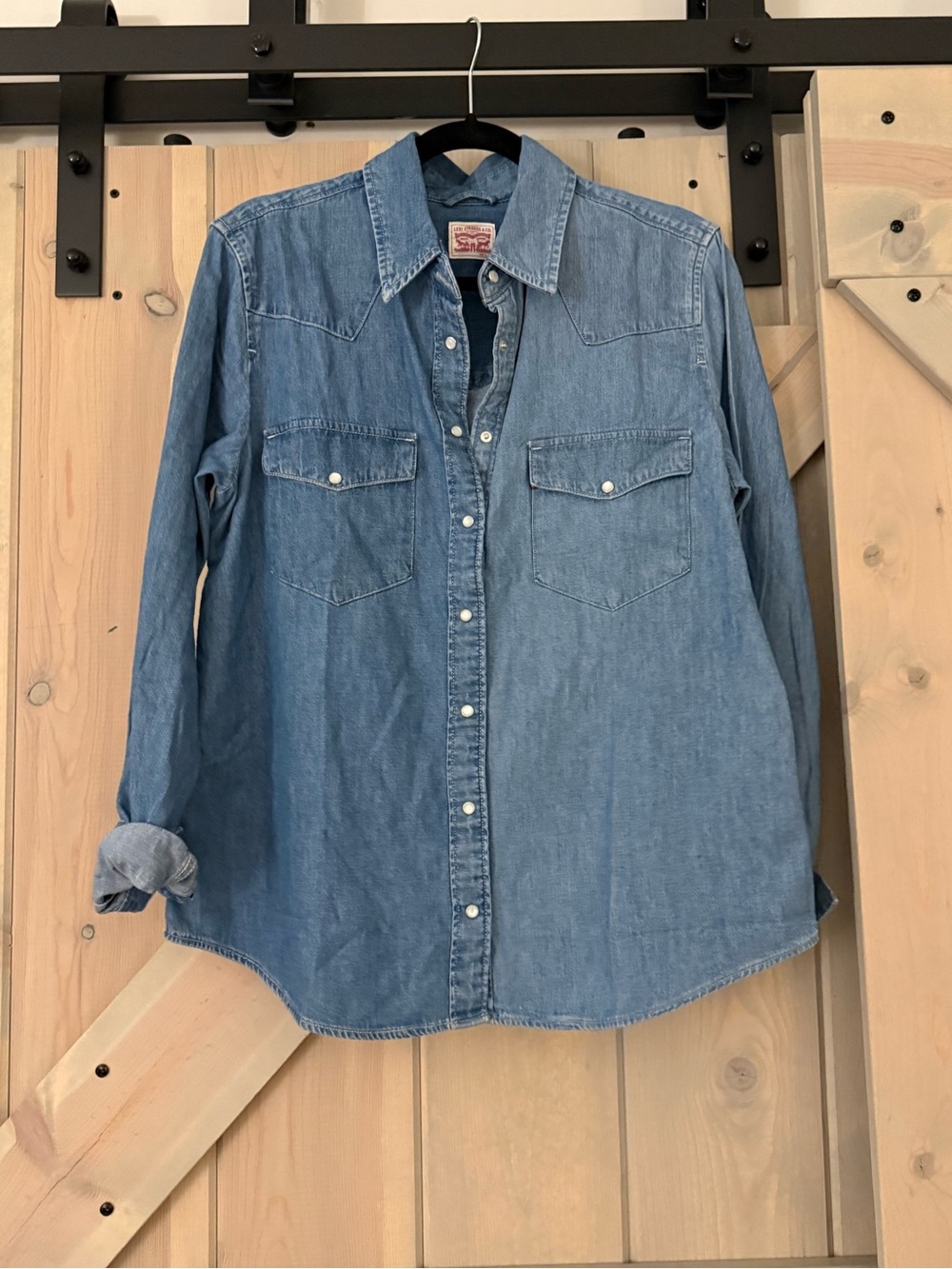 NWT Levi's Two Tone Denim Western Shirt